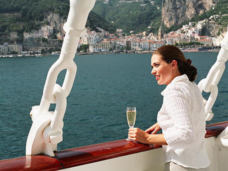 Woman Enjoying Beverage